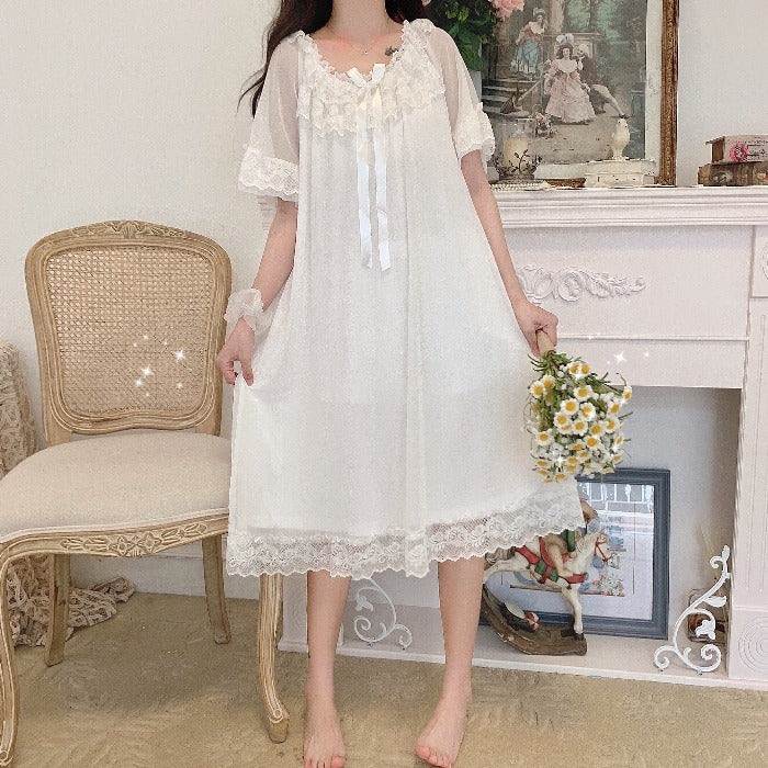 Lace sweet pajama dress PL50493