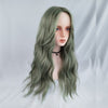 Long green wig PL50040