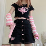Harajuku Lolita Skirt + Top + Hand Sleeves PL51447
