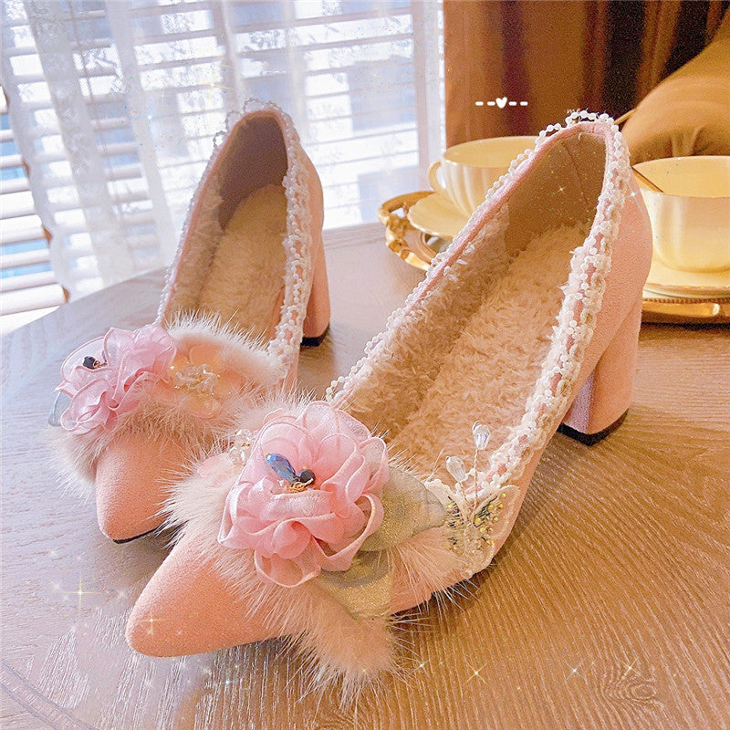lolita flower high heels  PL52725