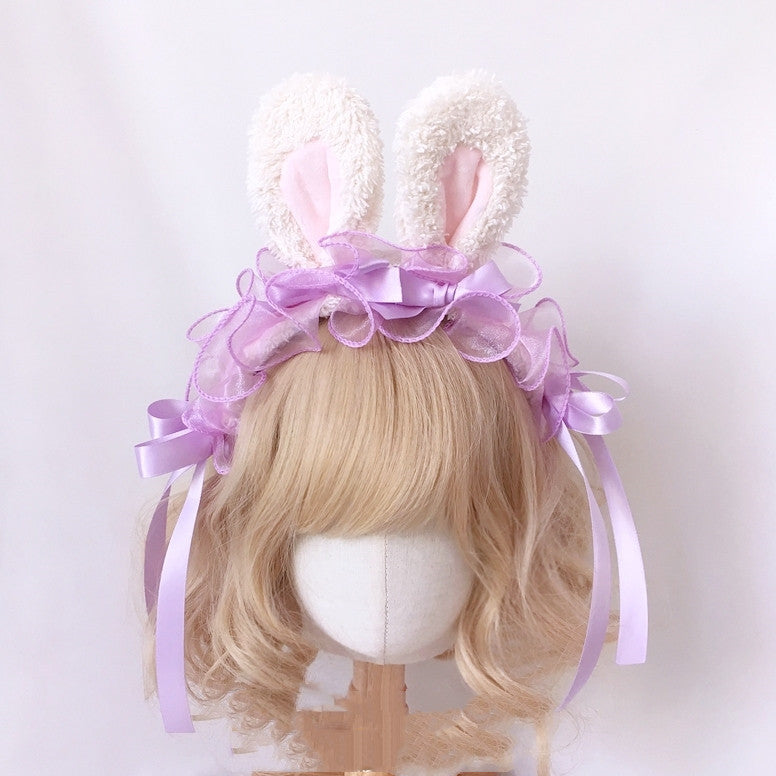 Cute bow bunny ear headband  PL52559