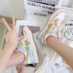 pink casual shoes  P1062