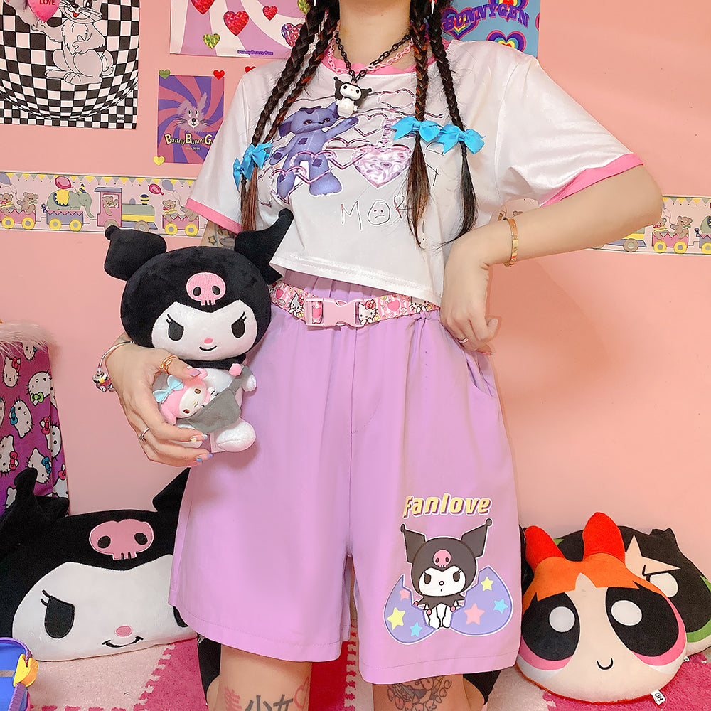 Cute cartoon print short PL51300