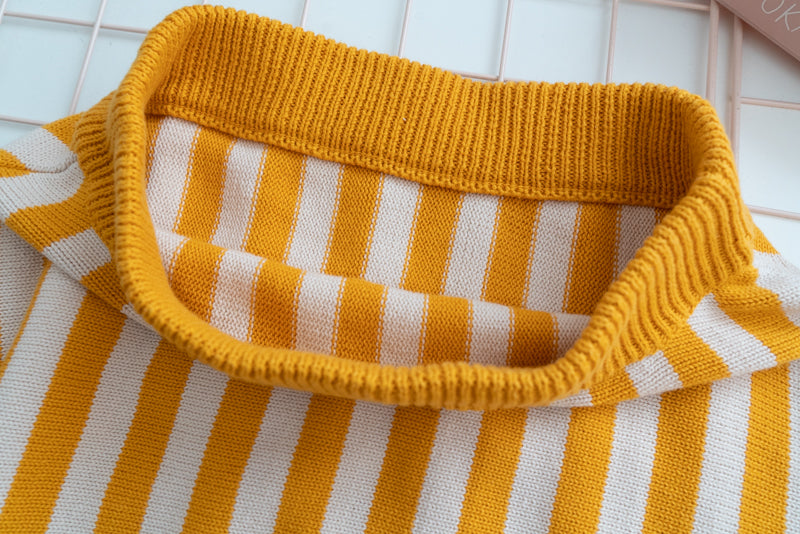 Yellow Striped  Skirt  PL52507