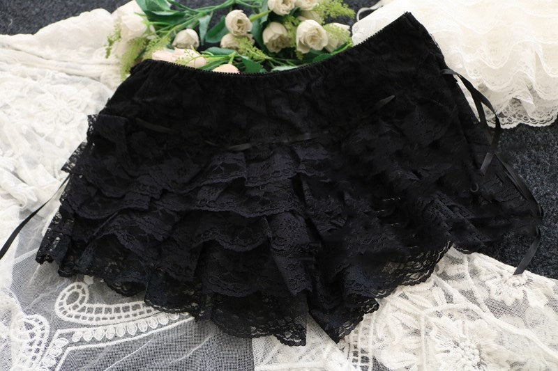 Lolita all-match lace wide-leg shorts PL51733