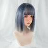 Blue-gray gradient wig PL20656