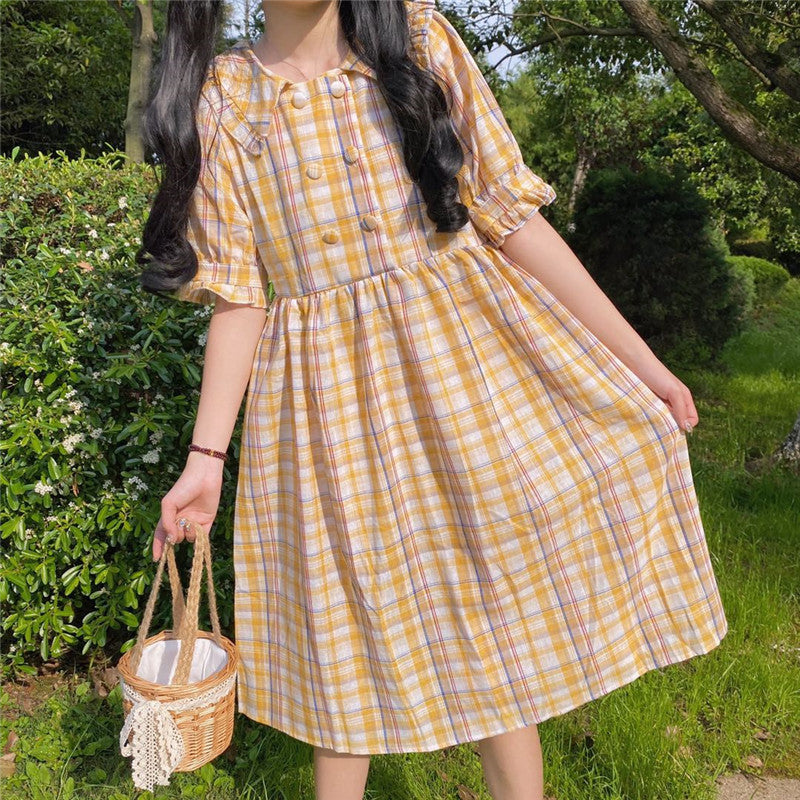 Lovely plaid dress PL51284