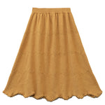 yellow wool skirt  PL52506