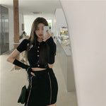 Knitted two-piece jacket + skirt PL51179