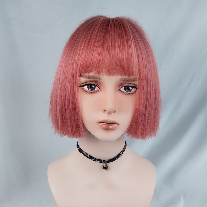 Short Pink Wig PL50154