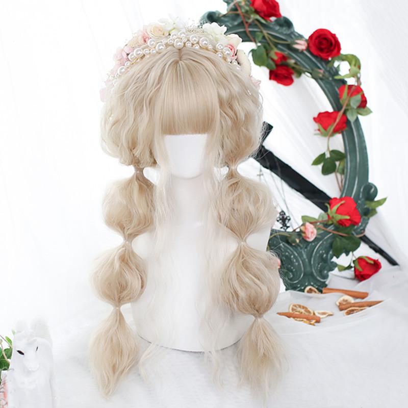 Lolita light gold long wig PL51004