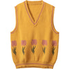 Yellow Knit Vest  PL52503