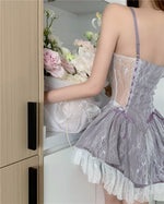lace suspender dress PL51648