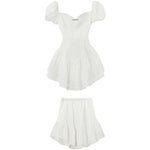 white waist dress  PL52385