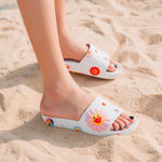 Sun flower flat non-slip slippers PL20758