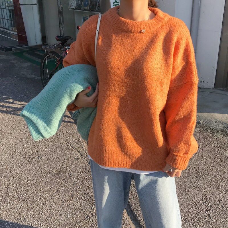 Korean version of the loose outer sweater PL20881