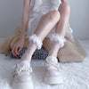 Lolita white lace socks PL51752