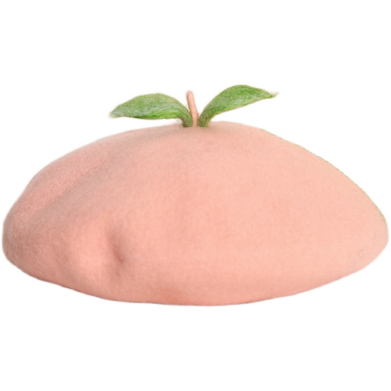 Pink peach beret PL50771