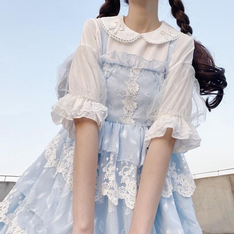 lolita chiffon shirt  PL52593