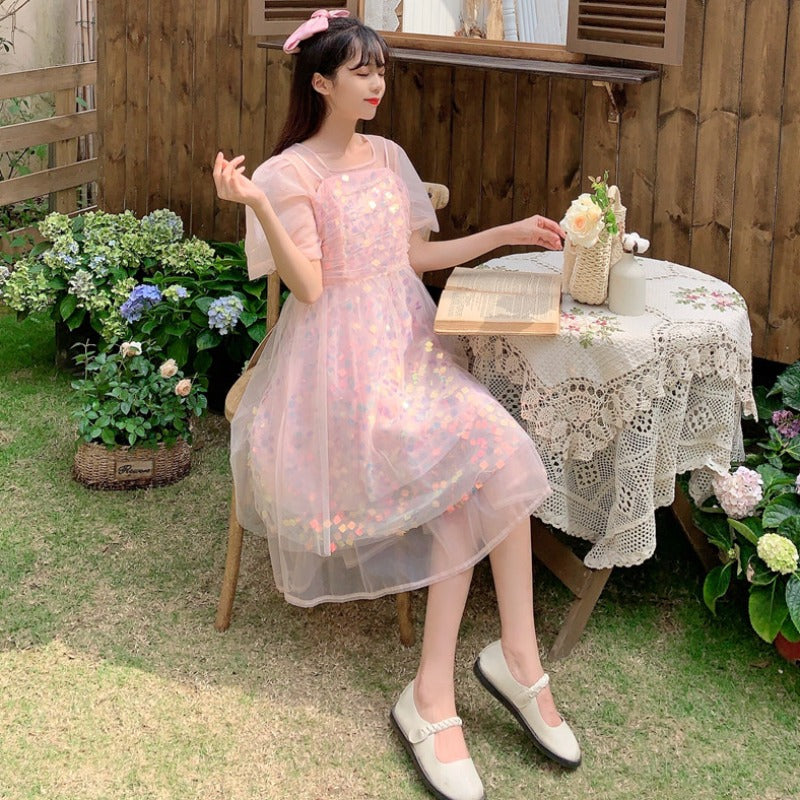 Sweet pink dress PL50355