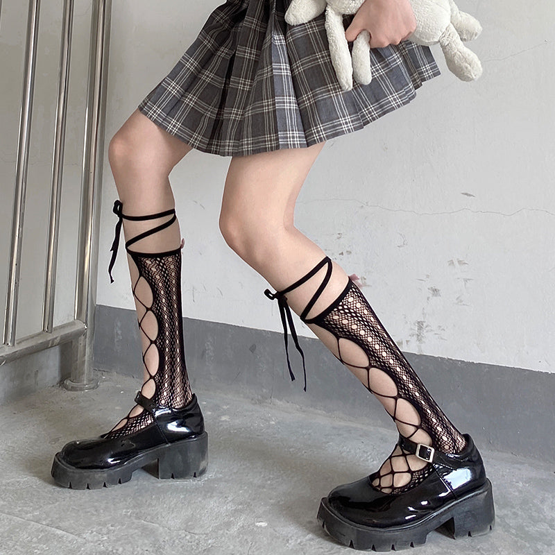 Lolita tie rope socks PL51521