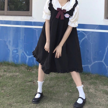 Cute soft girl vest suspender skirt PL51543