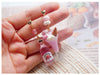 Lovely cherry blossom sparkling water earrings PL51893