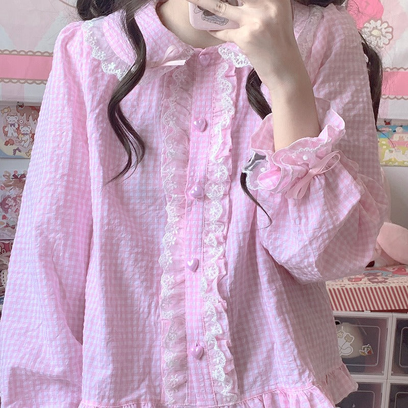 Cute long-sleeved shirt PL52086