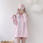 pastel pink hoodie PL50234