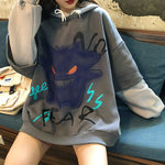 Graffiti fake two-piece stitching plus velvet sweater PL21023