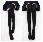 Velvet Japanese high socks （buy one get one free）PL10141