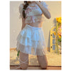 white short skirt PL51907