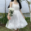 Sweet and lovely white dress PL51454