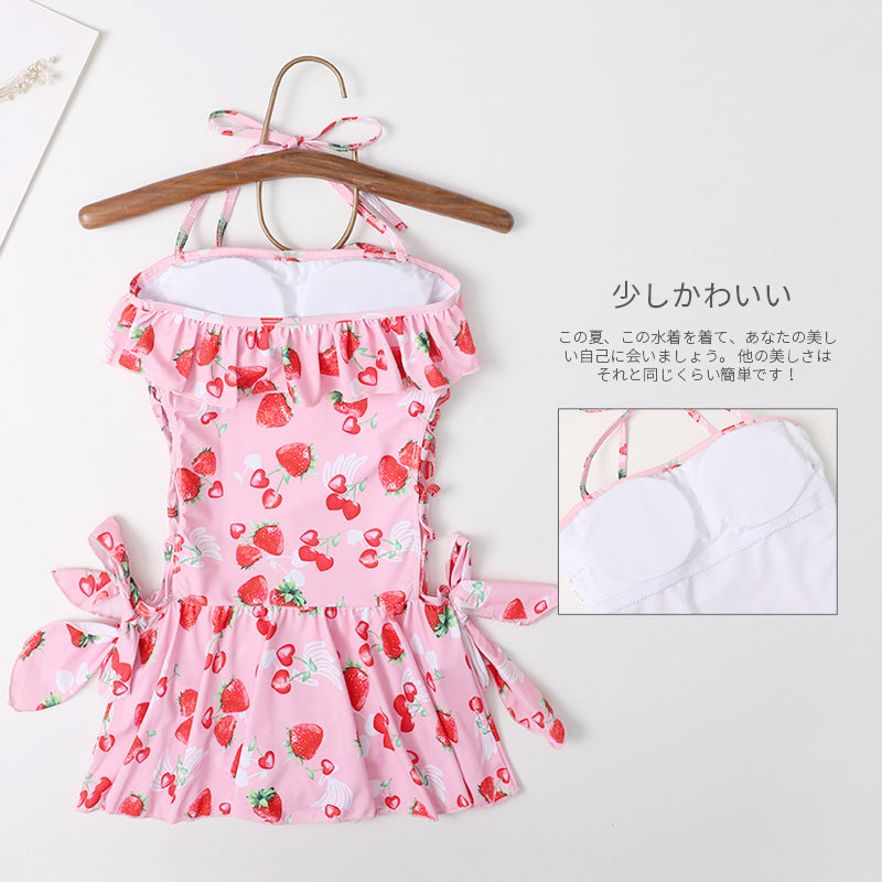 Cute strawberry one-piece swimsuit PL51381