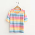 pastel rainbow T-shirt (send bag) PL50353
