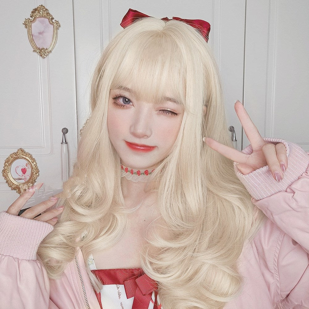 Golden beige cute Lolita wig PL51291