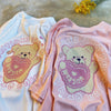 Cute bear embroidery T-shirt PL51562