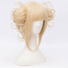 College wind milk golden wig PL10116