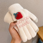 Cute knitted gloves PL51114