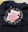Cute bear embroidery T-shirt PL51562