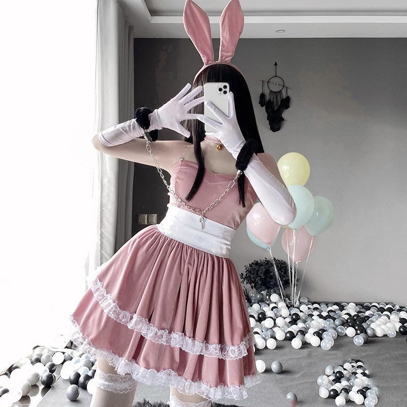 Sexy cosplay rabbit maid outfit PL51769