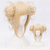 College wind milk golden wig PL10116