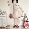 Cute Bear Embroidered Sling Dress PL51385