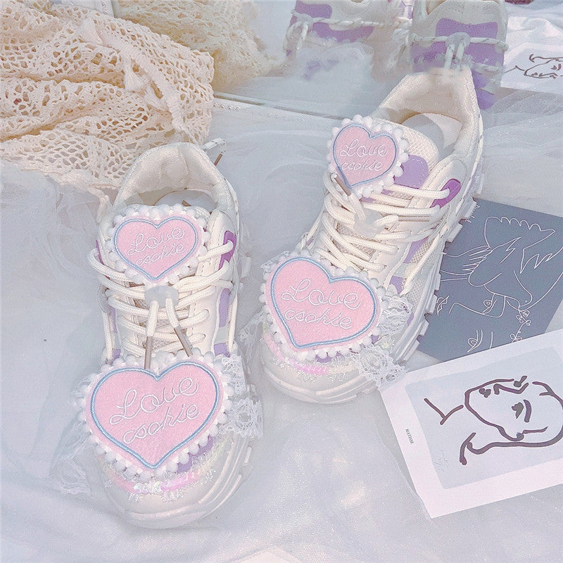 cute heart platform shoes  PL52719