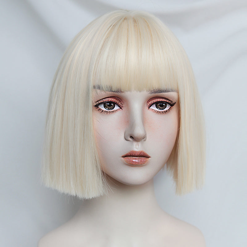 Lolita short golden wig PL52010