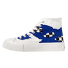 blue and white high-top canvas shoes  PL52578