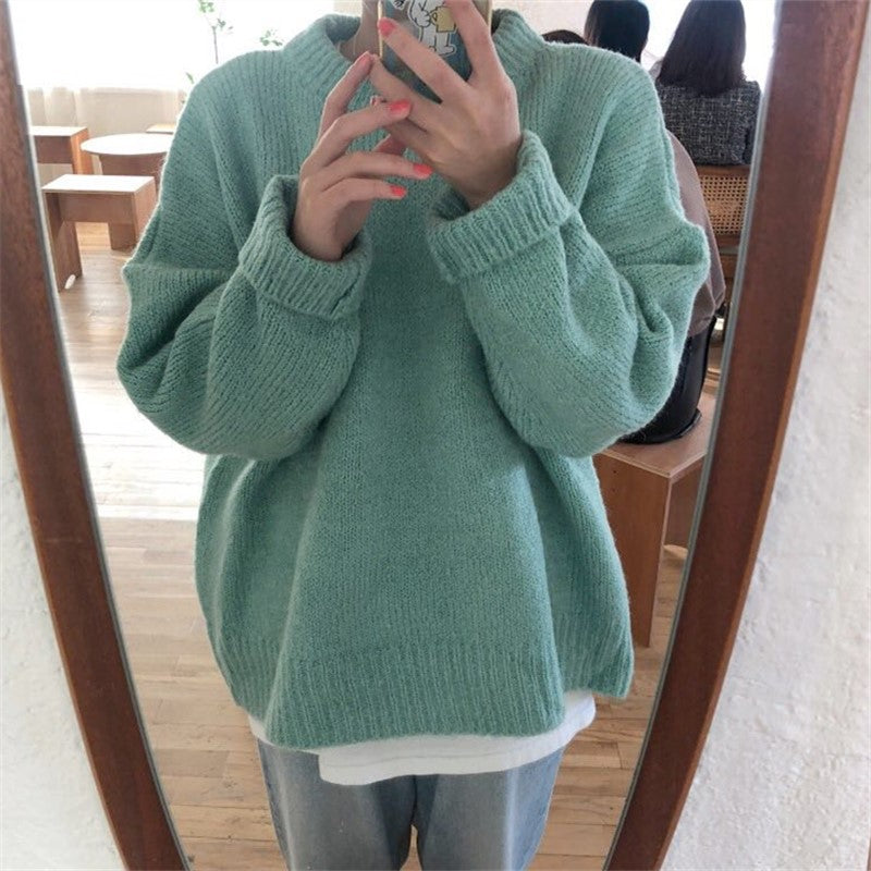 Korean version of the loose outer sweater PL20881