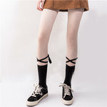 Cross strap socks PL20568