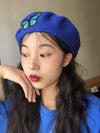 Butterfly embroidery beret PL50515