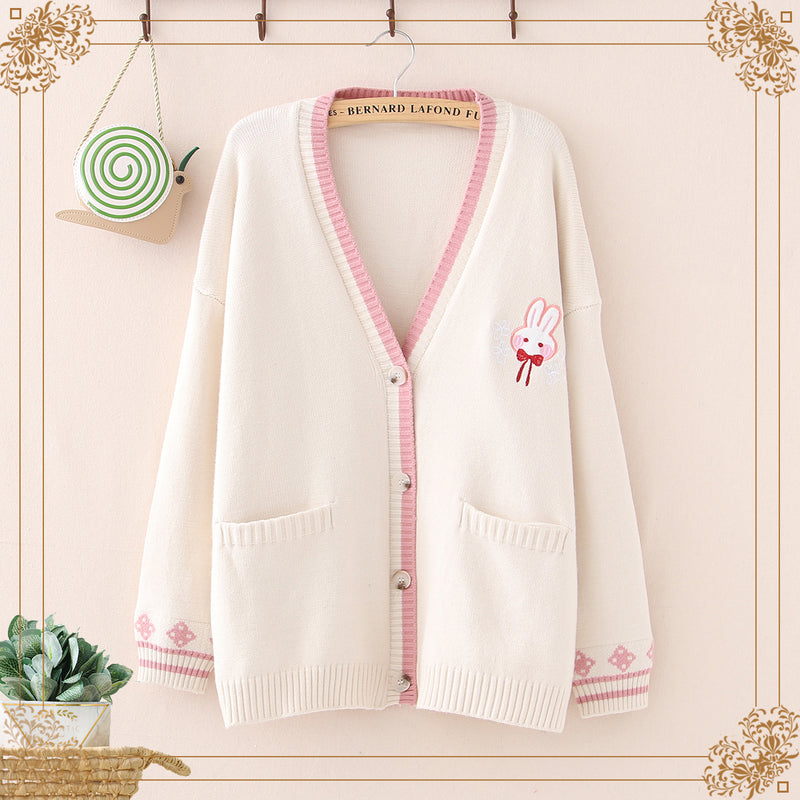 V-neck cardigan sweater PL20867 – pastelloves
